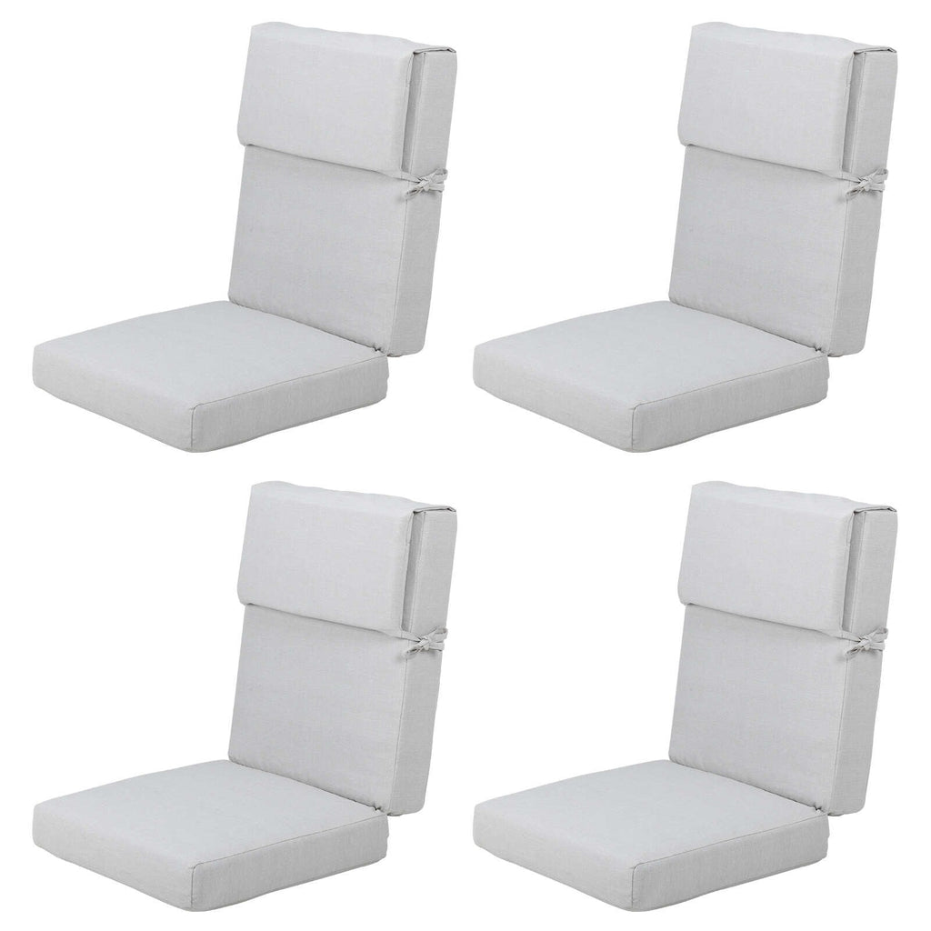 Set di 4 cuscini per sedia con schienale alto Aoodor Patio, 46x21x4 pollici (solo cuscini)