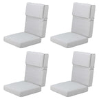 Set di 4 cuscini per sedia con schienale alto Aoodor Patio, 46x21x4 pollici (solo cuscini)