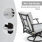 Set di 4 cuscini per sedia con schienale alto Aoodor Patio, 46x21x4 pollici (solo cuscini)