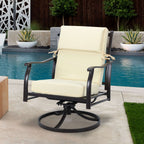 Set di 4 cuscini per sedia con schienale alto Aoodor Patio, 46x21x4 pollici (solo cuscini)