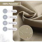 Set di 4 cuscini per sedia con schienale alto Aoodor Patio, 46x21x4 pollici (solo cuscini)