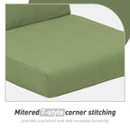 Set di 4 cuscini per sedia con schienale alto Aoodor Patio, 46x21x4 pollici (solo cuscini)