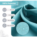 Set di 4 cuscini per sedia con schienale alto Aoodor Patio, 46x21x4 pollici (solo cuscini)