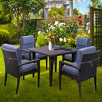 Set di 4 cuscini per sedia con schienale alto Aoodor Patio, 46x21x4 pollici (solo cuscini)