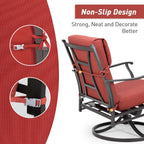 Set di 4 cuscini per sedia con schienale alto Aoodor Patio, 46x21x4 pollici (solo cuscini)