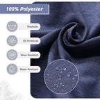 Set di 4 cuscini per sedia con schienale alto Aoodor Patio, 46x21x4 pollici (solo cuscini)