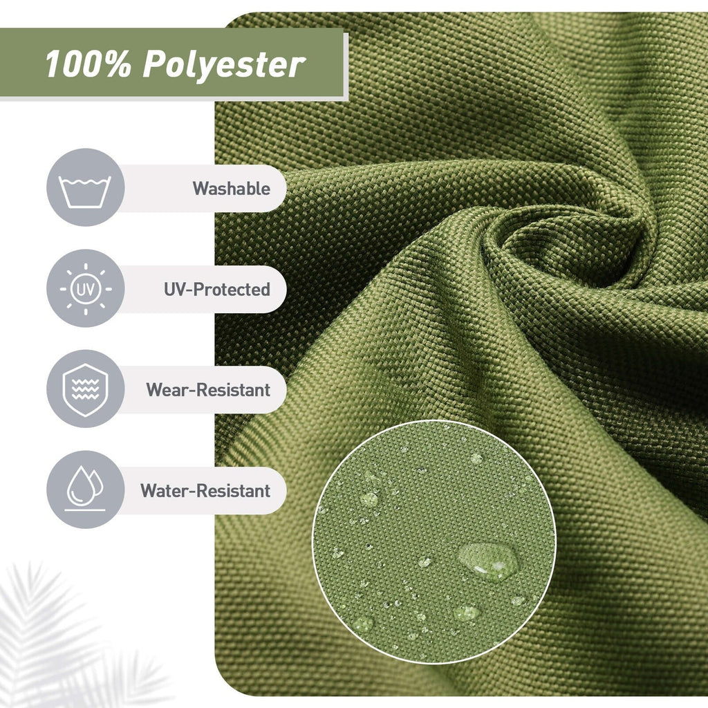 Set di 4 cuscini per sedia con schienale alto Aoodor Patio, 46x21x4 pollici (solo cuscini)