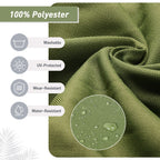 Set di 4 cuscini per sedia con schienale alto Aoodor Patio, 46x21x4 pollici (solo cuscini)