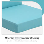 Set di 4 cuscini per sedia con schienale alto Aoodor Patio, 46x21x4 pollici (solo cuscini)