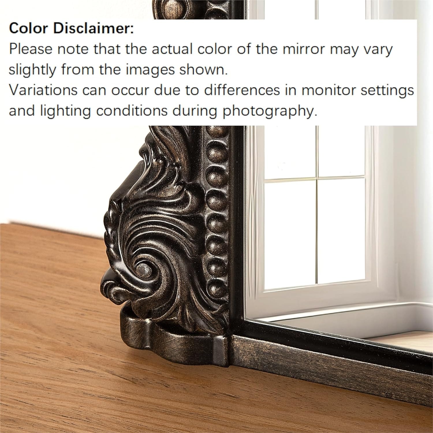 Specchio da parete ad arco, specchi decorativi barocchi - 36×23