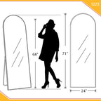 Specchio ad arco moderno a figura intera