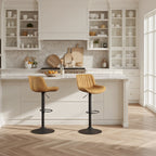 Sgabello da bar girevole regolabile in altezza Art Leon, set da 2