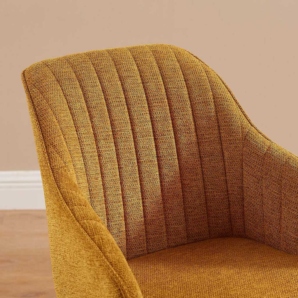 Poltrona girevole moderna Art Leon per ufficio domestico con gambe in legno