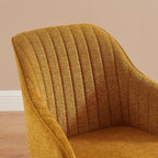 Poltrona girevole moderna Art Leon per ufficio domestico con gambe in legno