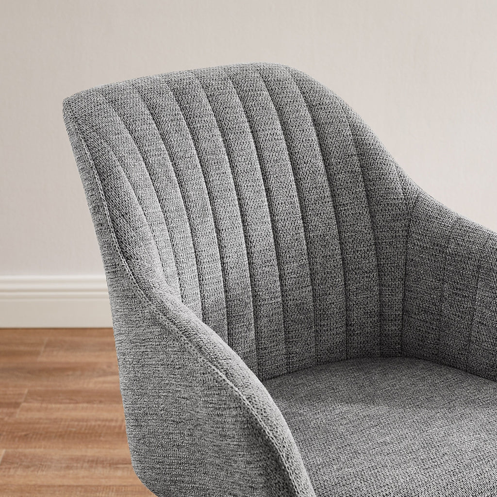 Poltrona girevole moderna Art Leon per ufficio domestico con gambe in legno