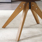 Poltrona girevole moderna Art Leon per ufficio domestico con gambe in legno