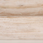 Ciotola Athena Extra Large Oblong in legno di recupero nero-marrone - 26,0 L x 10,0 W x 7,0 H