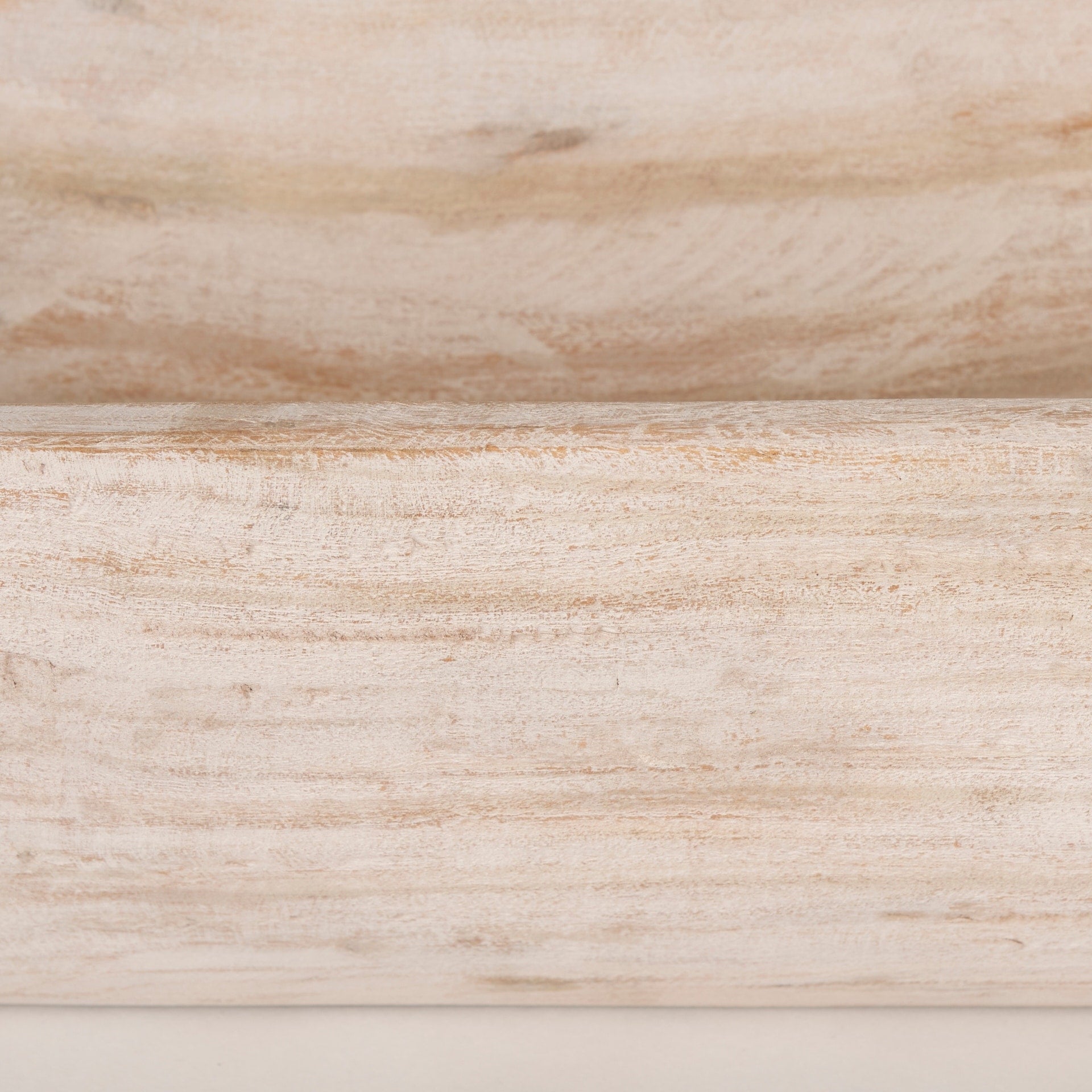 Ciotola Athena Extra Large Oblong in legno di recupero nero-marrone - 26,0 L x 10,0 W x 7,0 H