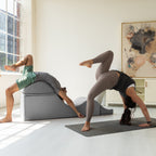 Chaise longue convertibile Avana Kami / Yoga e massaggio - Pouf 2 in 1 con poltrona yoga pieghevole nascosta, microvelluto - N/D