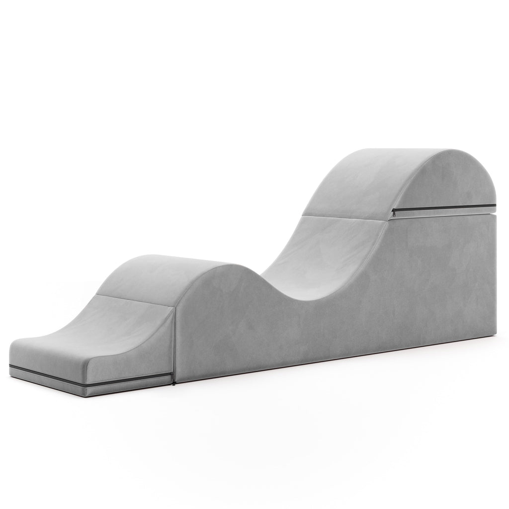 Chaise longue convertibile Avana Kami / Yoga e massaggio - Pouf 2 in 1 con poltrona yoga pieghevole nascosta, microvelluto - N/D