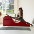 Chaise longue convertibile Avana Kami / Yoga e massaggio - Pouf 2 in 1 con poltrona yoga pieghevole nascosta, microvelluto - N/D
