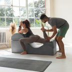 Chaise longue convertibile Avana Kami / Yoga e massaggio - Pouf 2 in 1 con poltrona yoga pieghevole nascosta, microvelluto - N/D