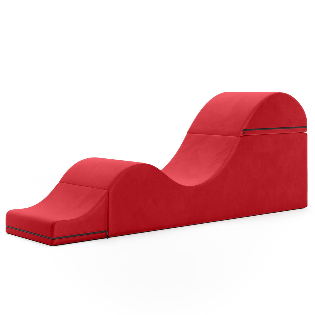 Chaise longue convertibile Avana Kami / Yoga e massaggio - Pouf 2 in 1 con poltrona yoga pieghevole nascosta, microvelluto - N/D