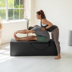 Chaise longue convertibile Avana Kami / Yoga e massaggio - Pouf 2 in 1 con poltrona yoga pieghevole nascosta, microvelluto - N/D
