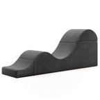 Chaise longue convertibile Avana Kami / Yoga e massaggio - Pouf 2 in 1 con poltrona yoga pieghevole nascosta, microvelluto - N/D
