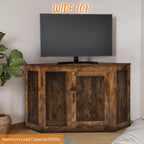 BOSSIN Cuccia angolare per cani, cuccia in legno per cani da 44/52 pollici con rete, cuccia decorativa in legno per uso interno