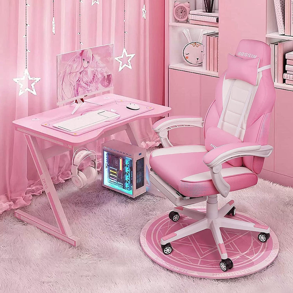 Sedia da gioco BOSSIN Racing Style, sedia da gioco alta e robusta da 300 libbre, sedia per computer con schienale alto