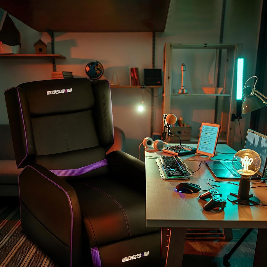 Divano reclinabile singolo ergonomico in pelle PU BOSSIN per soggiorno