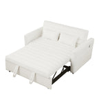 Divano letto trasformabile in divano letto Boucle beige 55.12 con schienale regolabile e 2 cuscini per la vita per il soggiorno