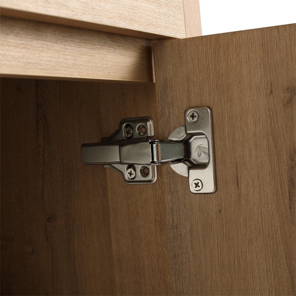 Beingnext 24/30/36 Mobile bagno con lavabo, mobile bagno indipendente con anta a chiusura ammortizzata e ripiano regolabile