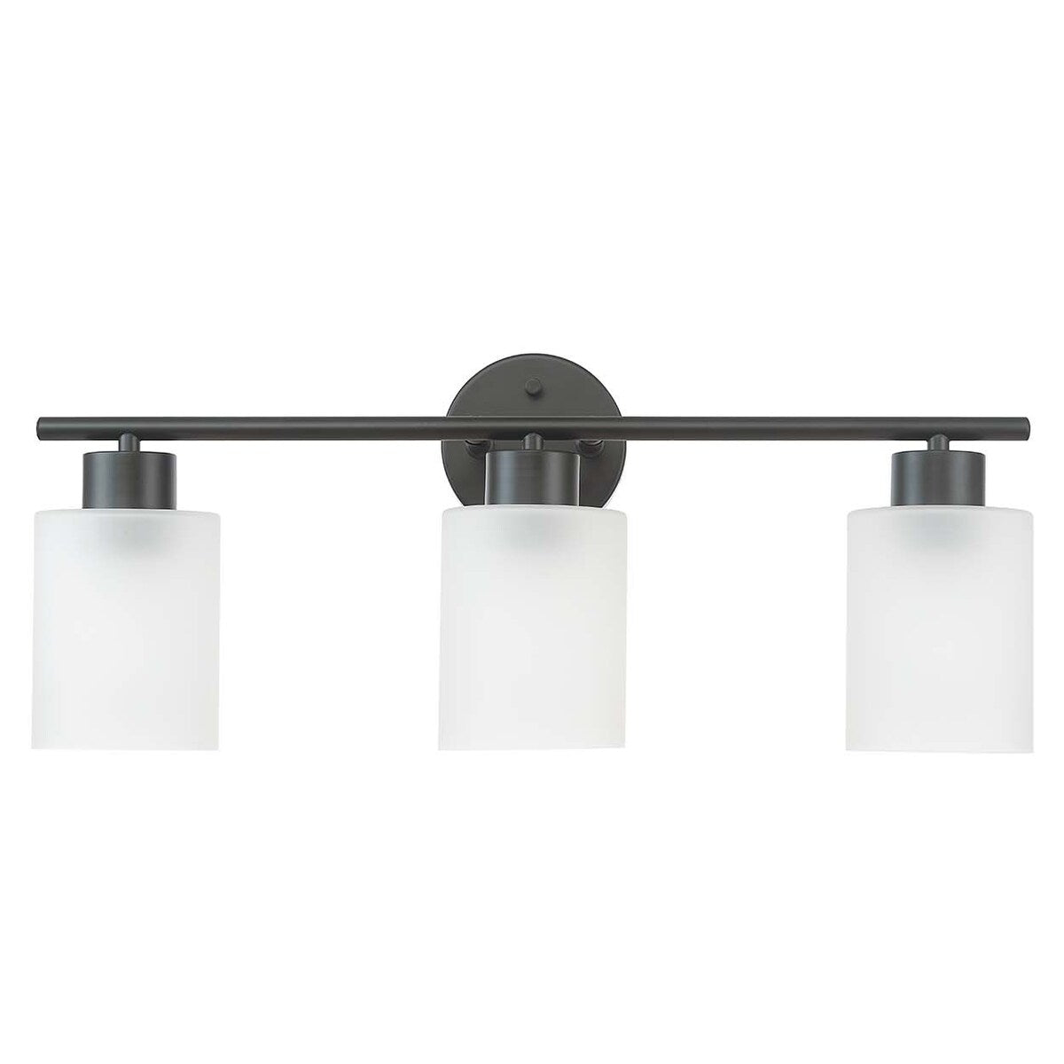 Lampada da bagno Bellevue Lydia a 3 luci, larghezza 23 cm, con finitura satinata
