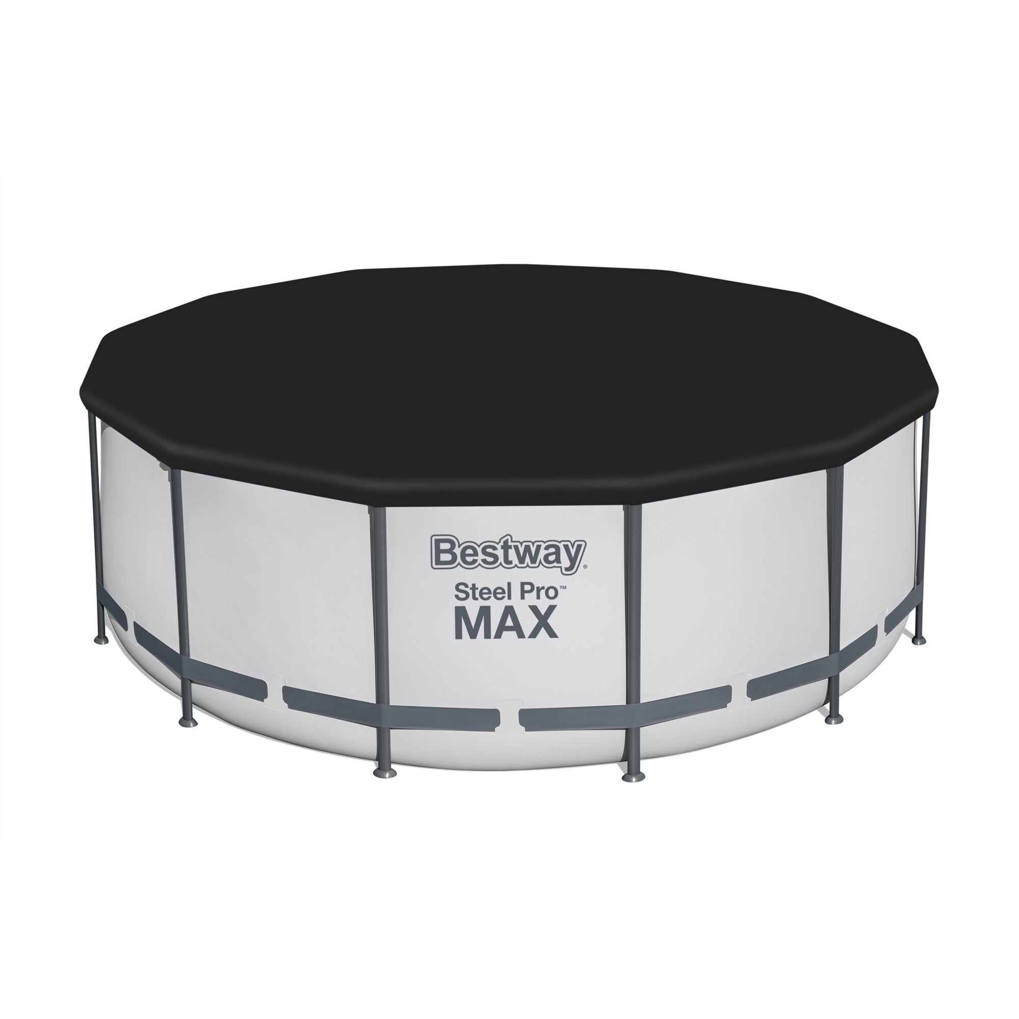 Piscina fuori terra rotonda Bestway Steel Pro MAX con pompa e copertura