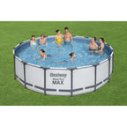Piscina fuori terra rotonda Bestway Steel Pro MAX con pompa e copertura