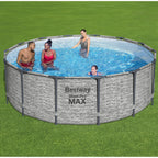 Piscina fuori terra rotonda Bestway Steel Pro MAX con pompa e copertura