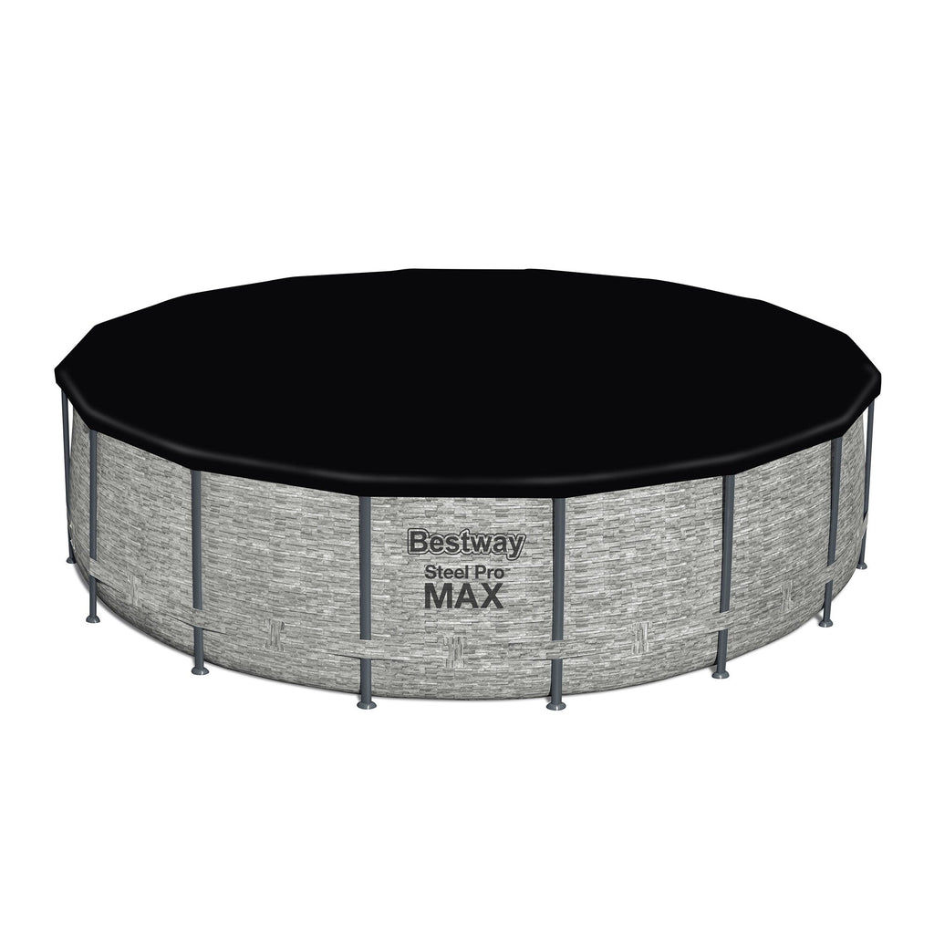 Piscina fuori terra rotonda Bestway Steel Pro MAX con pompa e copertura