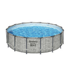 Piscina fuori terra rotonda Bestway Steel Pro MAX con pompa e copertura