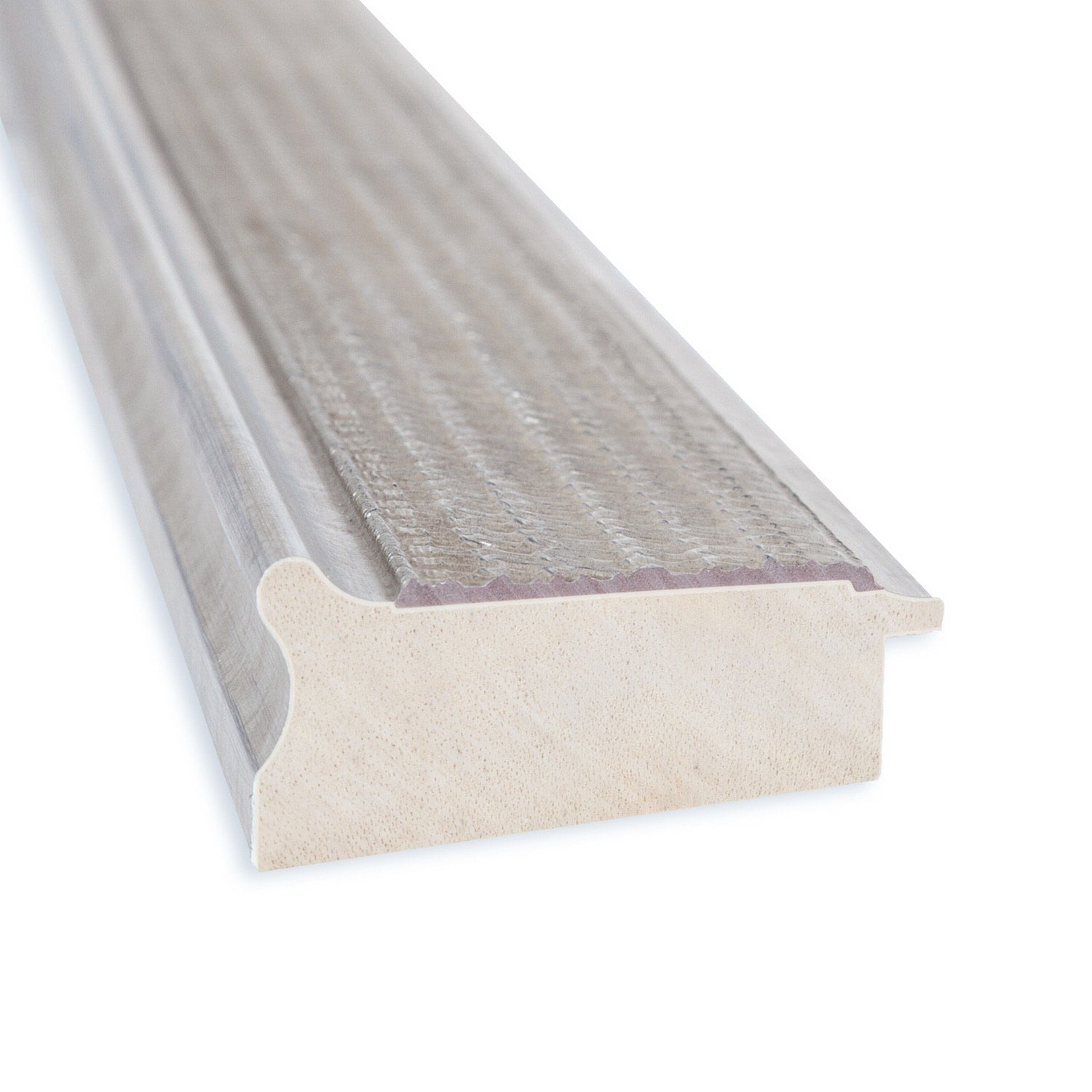 Specchio da parete per bagno in legno bisellato - Cornice Trellis Silver - Trellis Silver