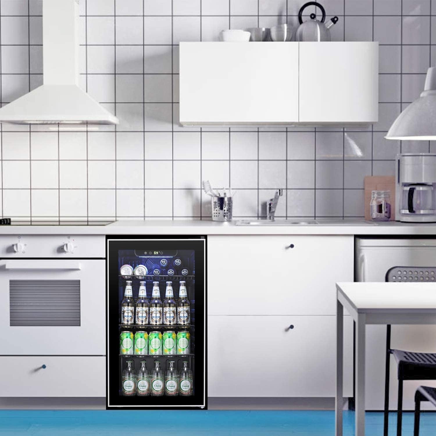 Frigorifero per bevande - Mini frigorifero con porta in vetro da 120 lattine