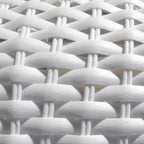 Biloxi Outdoor WhiteOutdoor Wicker Swivel Glider Patio Set (3 pezzi)