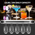 Distributori di acqua calda e fredda 3 in 1 neri con fabbricatore di ghiaccio