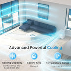 Condizionatori d'aria portatili Bossin 8000BTU (Ashrae), 5000BTU (SACC) 3 in 1 con telecomando, refrigeratore d'aria portatile Quiet Room - 880 V