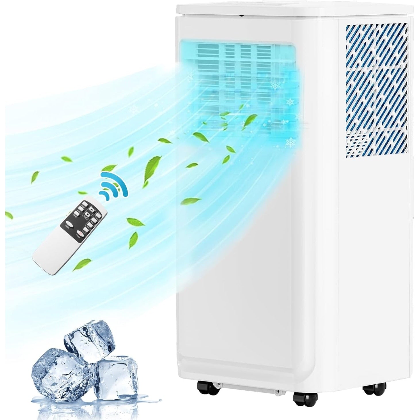Condizionatori d'aria portatili Bossin 8000BTU (Ashrae), 5000BTU (SACC) 3 in 1 con telecomando, refrigeratore d'aria portatile Quiet Room - 880 V