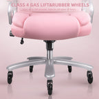 Sedia da ufficio Bossin Big and Tall Executive, sedia ergonomica con supporto lombare regolabile da 500 libbre, schienale alto in pelle PU per computer