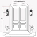 Applique da parete per esterni Brits Black