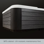 Buenospa Jersey 6 - 46 persone - Vasca idromassaggio a getto, bianco ghiaccio, grigio con ozono e luci a LED