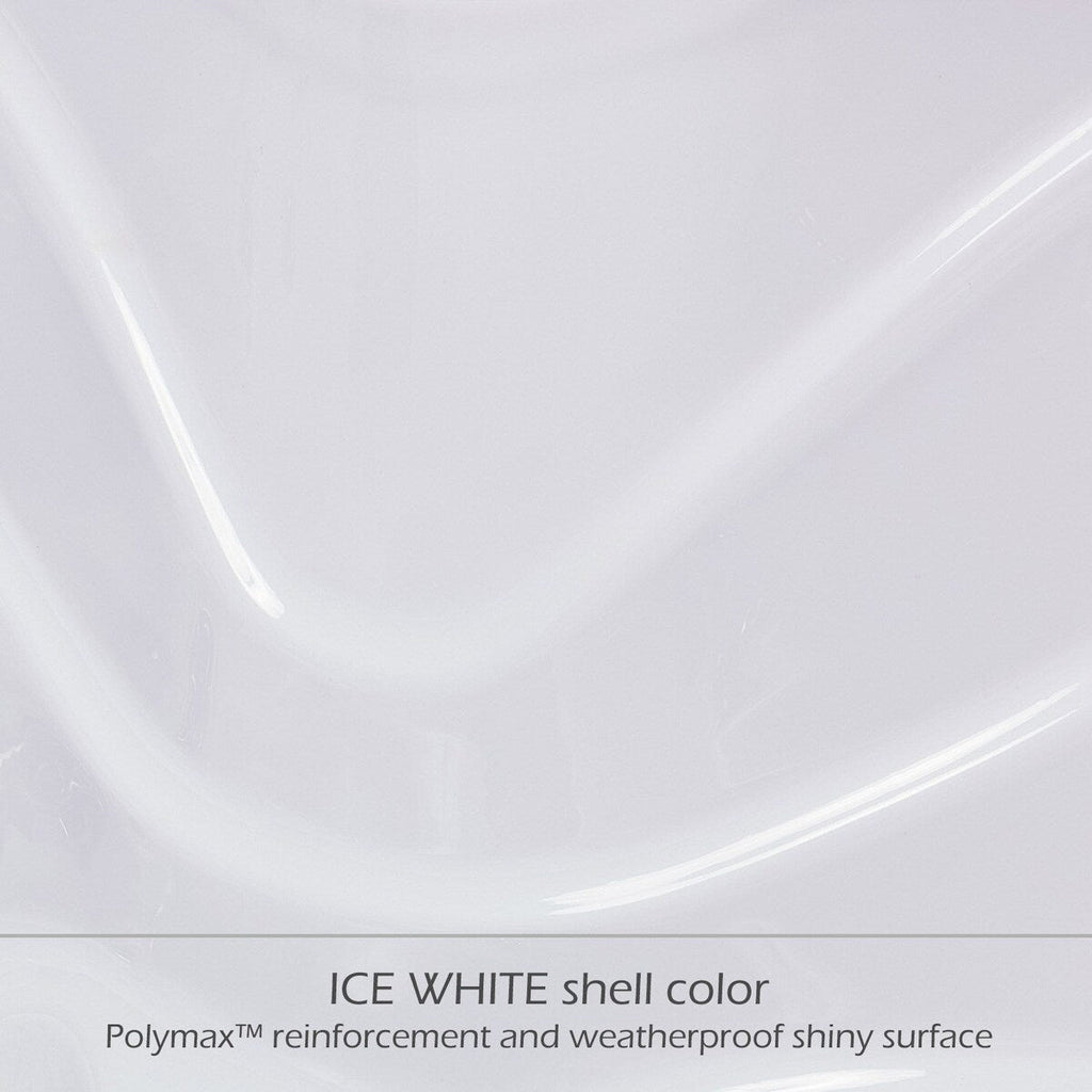 Buenospa Jersey 6 - 46 persone - Vasca idromassaggio a getto, bianco ghiaccio, grigio con ozono e luci a LED